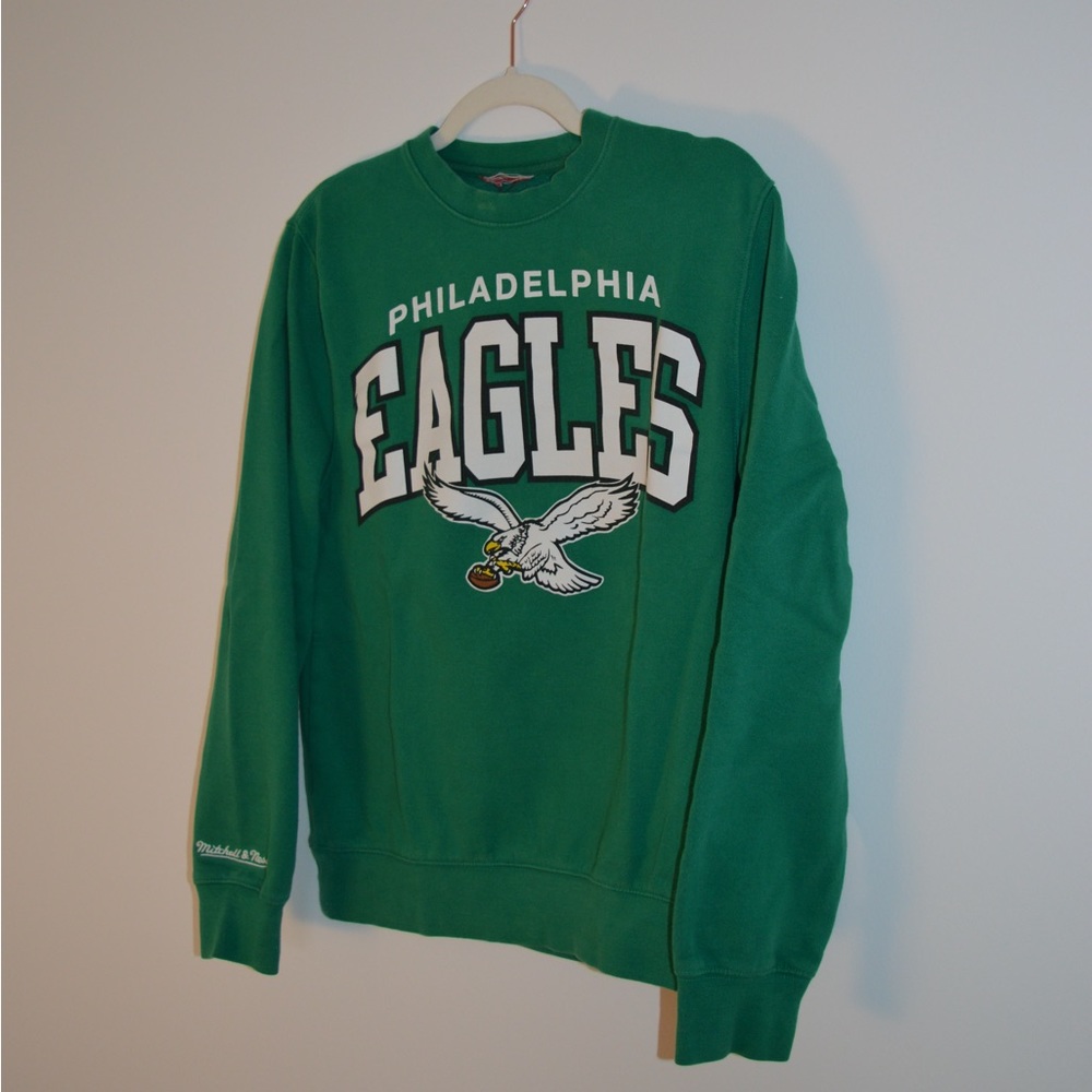 Mitchell & Ness Philadelphia Eagles Crew Neck - Women’s size small